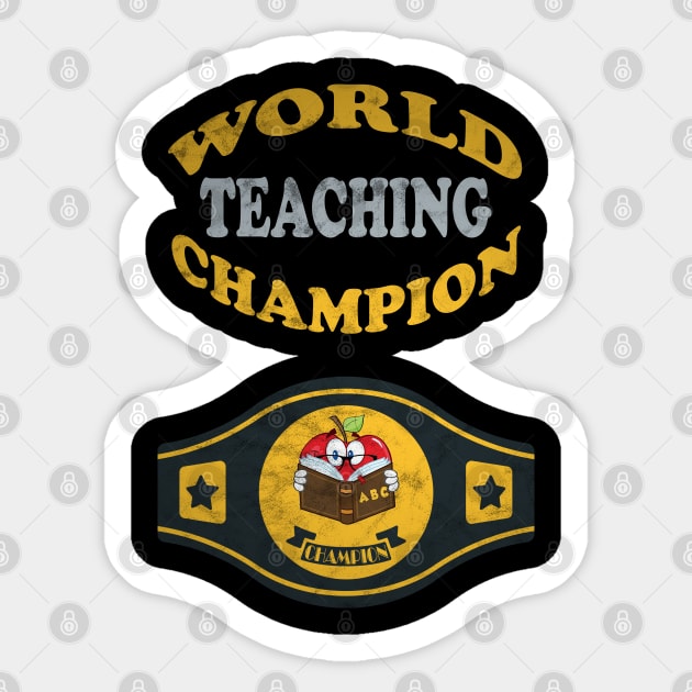 Teaching World Champion Sticker by MulletHappens